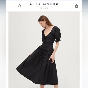 Hill House poplin smocked dress